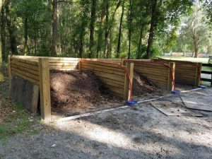 three bin compost structure