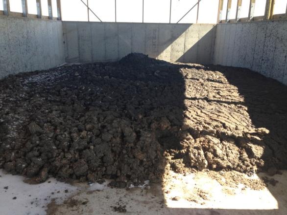 stored solid manure